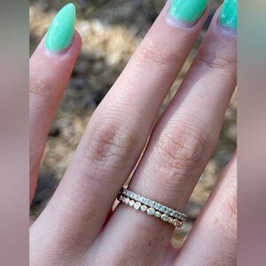 Delicate Gold Stacking Diamond Ring